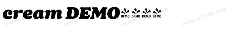 cream DEMO字体转换